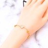 Pulsera corazones huecos y nácar acero 316L