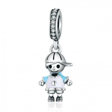 Abalorio Charm colgante niños plata de ley S925