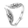 Anillo alas de ángel ajustable plata de ley regalo