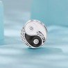 Dúo Ying Yang charms conjunto energías opuesto desmontable plata de ley S925