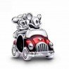 Charm coche Minnie y Mickey viaje plata de ley