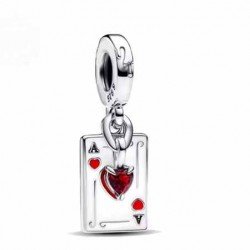 Charm As carta plata de ley colgante compatible