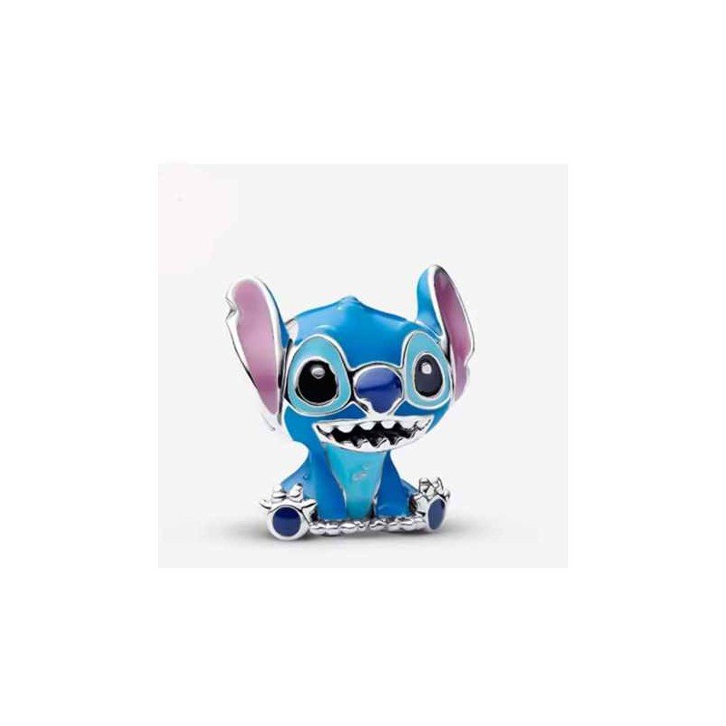 Charm Lilo y Stitch plata de ley compatible azul